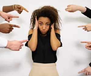 a girl who feels afraid of being misjudged